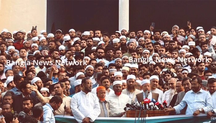 নির্বাচন-পরবর্তী সহিংসতার প্রতিবাদে রাজধানীতে ১১ দলের বিক্ষোভ, ধারাবাহিক আন্দোলনের ঘোষণা